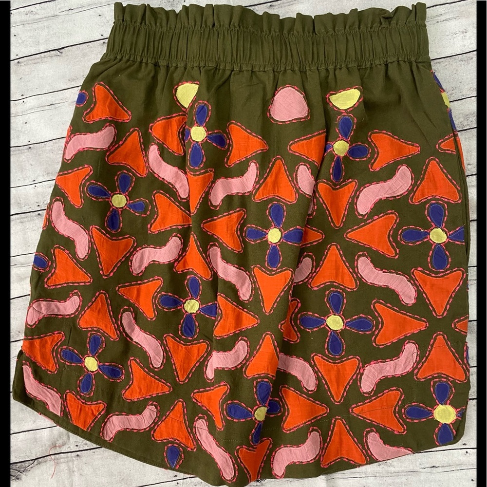 NWT Anthropology Maeve Embroidered Mini Skirt - Picture 7 of 7
